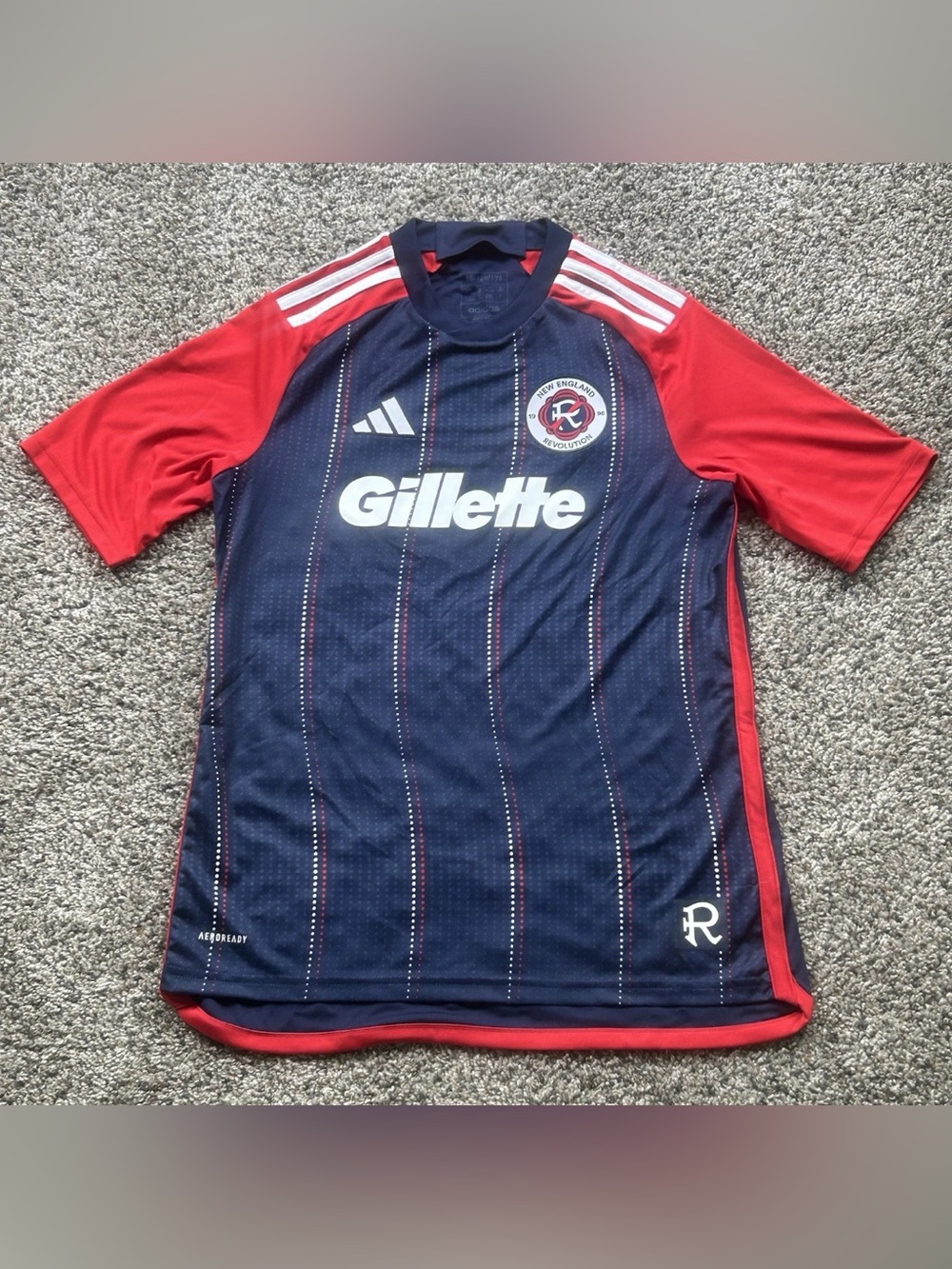 Adidas New England Revolution 24/25 Home Jersey Blue Youth Size XL